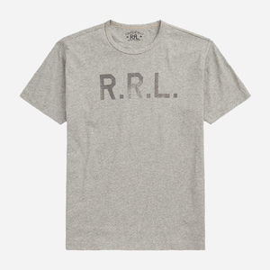 Double RL By Ralph Lauren - Logo Jersey T-Shirt - Heather Grey - Logo Jersey T-Shirt - Heather Grey - Main Front View