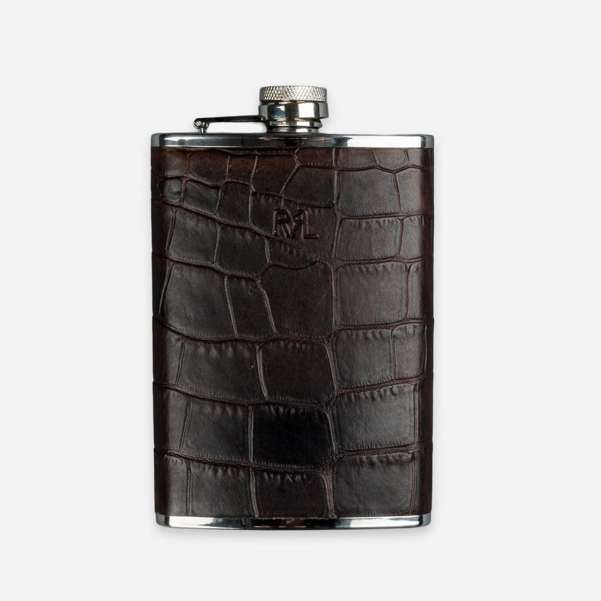 Double RL By Ralph Lauren RRL Vintage Drinking Flask With Leather
