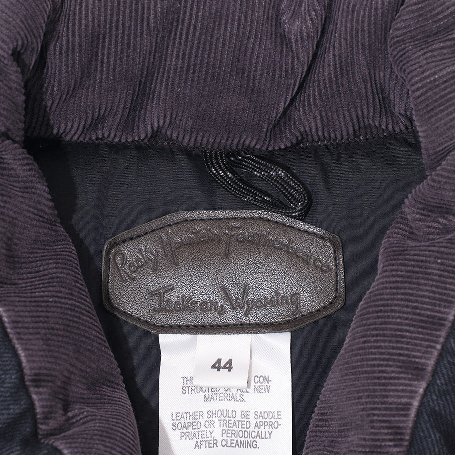 Rocky Mountain Featherbed DOWN JACKET - BLACK DENIM - The Great Divide