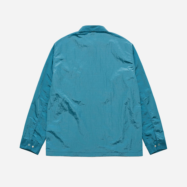 UNAFEFCTED - ZIP UP SHIRT - TEAL BLUE - The Great Divide