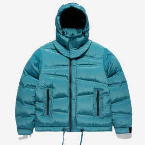 Unaffected - OBLIQUE QUILTED PUFFA DOWN - TEAL BLUE - OBLIQUE QUILTED PUFFA DOWN - TEAL BLUE - The Great Divide - Main Front View