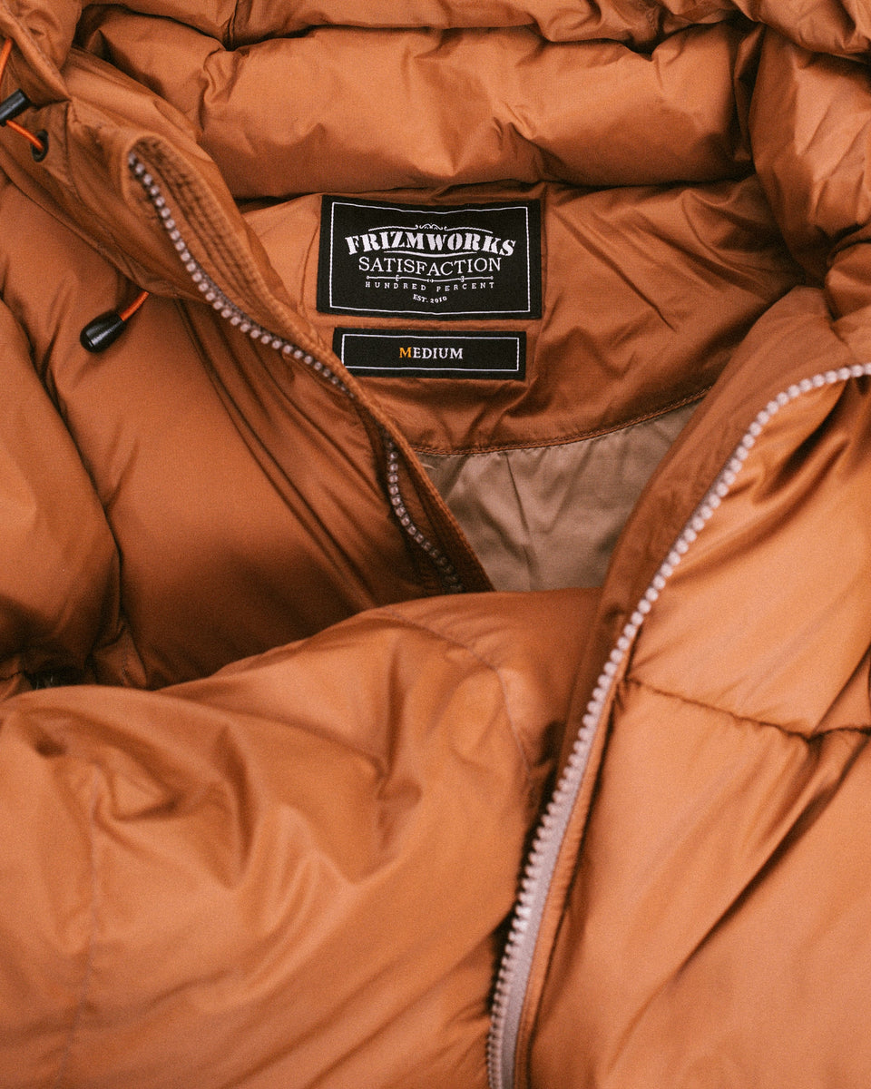 Frizmworks ALTAVIA DOWN JACKET - ORANGE - The Great Divide