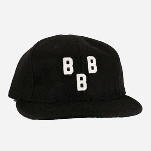 Ebbets Field Flannels - BIRMINGHAM BLACK BARONS 1984 VINTAGE CAP - BLACK/WHT -  - Main Front View