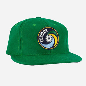 Ebbets Field Flannels - NEW YORK COSMOS 1976 VINTAGE CAP - GREEN -  - Main Front View