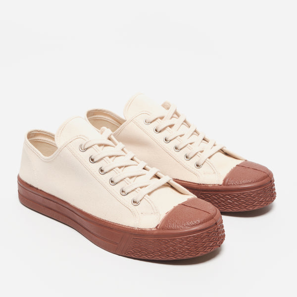 MILITARY LOW TOP - OFF WHITE/BROWN