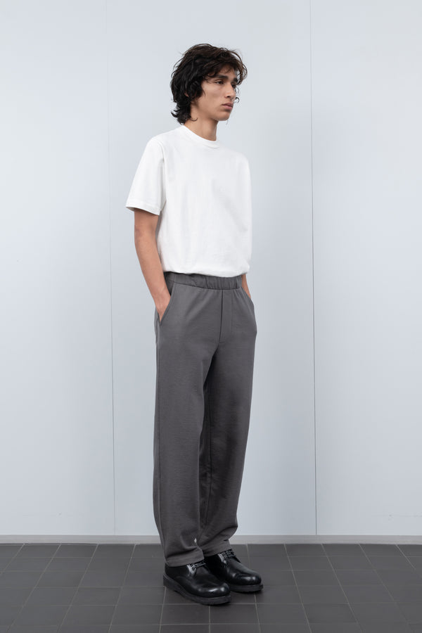Textured Band Pant - Solid Grey