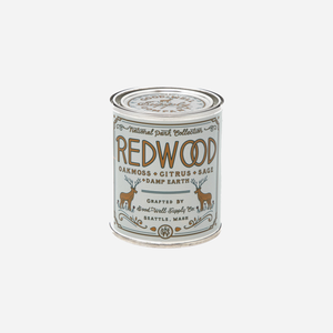 Good and Well Supply Co - 8OZ NATIONAL PARK CANDLE - REDWOOD - 8OZ NATIONAL PARK CANDLE - REDWOOD - Main Front View