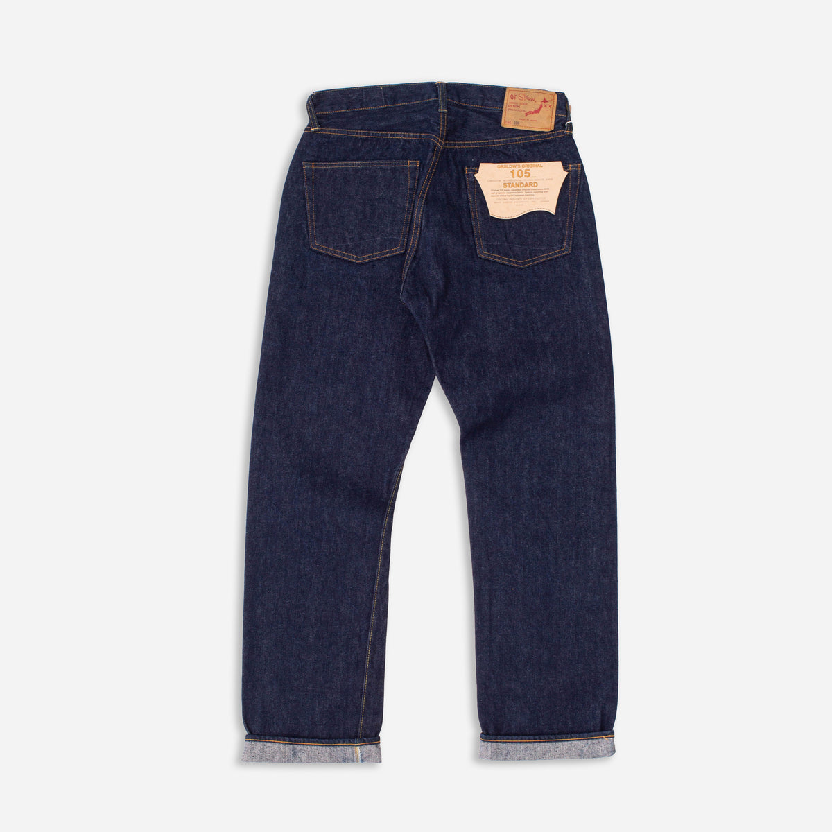 Orslow 105 STANDARD DENIM JEANS - INDIGO ONE WASH - The Great Divide