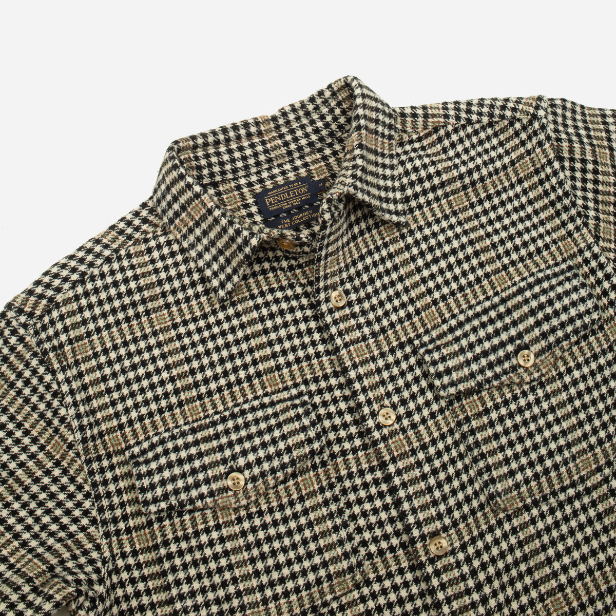 Pendleton BIG POCKET CHECK SHIRT - WHITE/BLACK - The Great Divide
