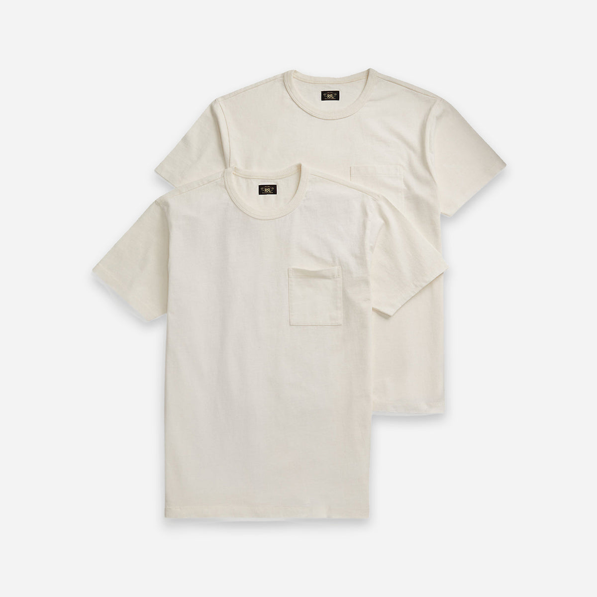 Double RL By Ralph Lauren RRL Garment Dyed Pocket T-Shirt Two-Pack