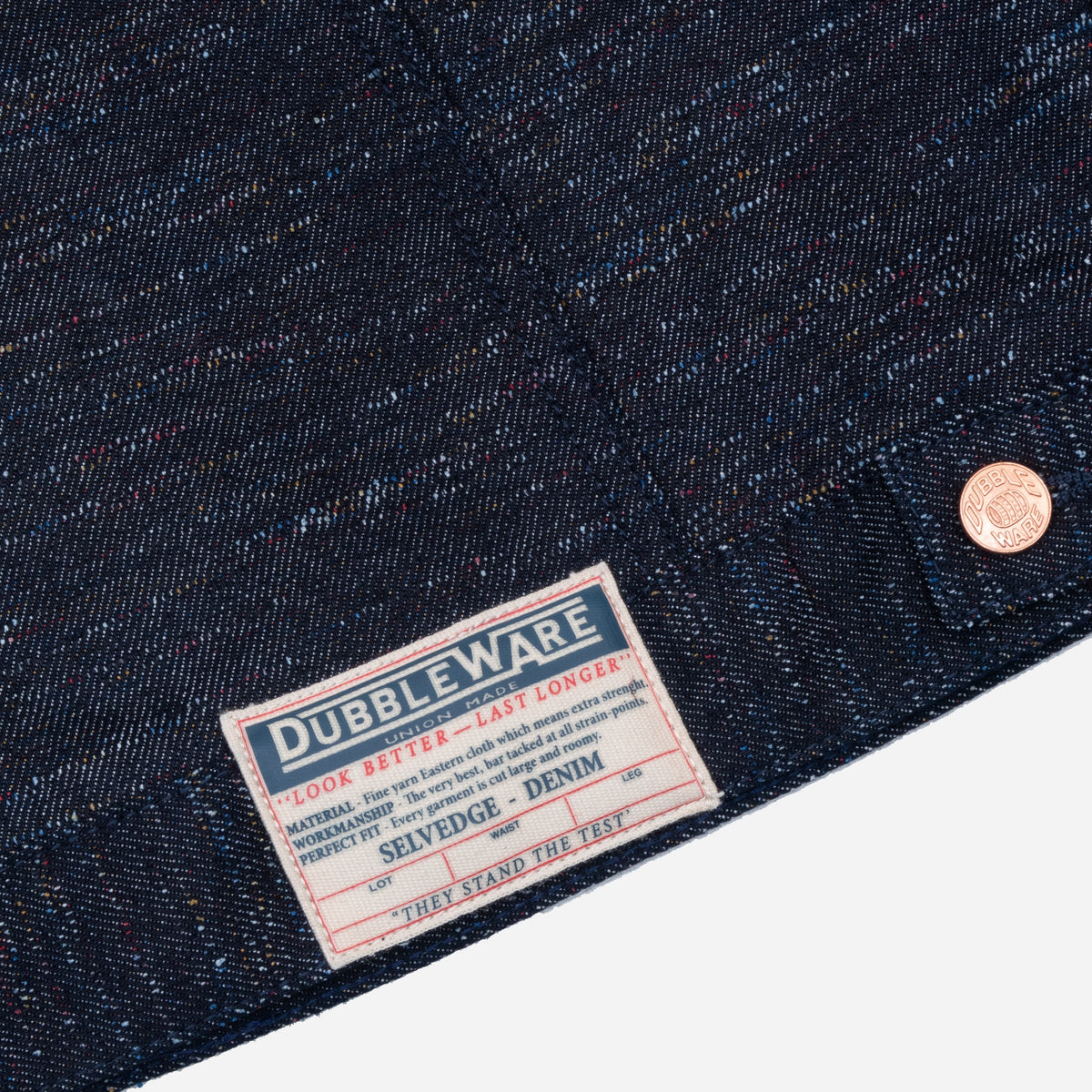 Dubbleware RAINBOW SELVEDGE TYPE I DENIM JACKET - RAW INDIGO - The