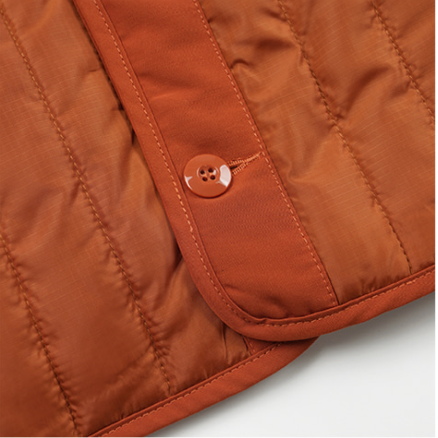 Frizmworks STRIPE QUILT MIL LINER VEST - ORANGE - The Great Divide