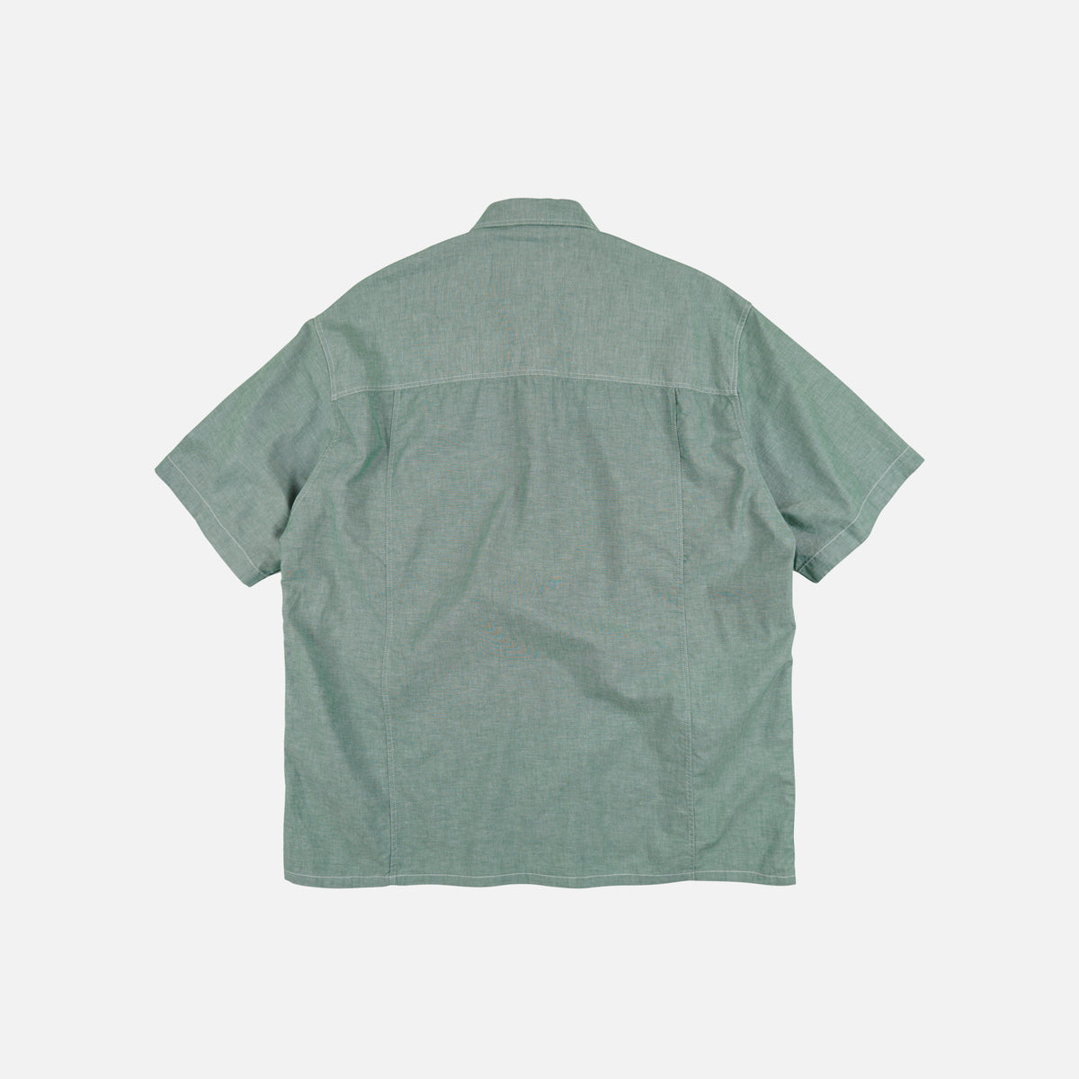 Frizmworks CHAMBRAY BIG POCKET HALF SHIRT - GREEN - The Great Divide