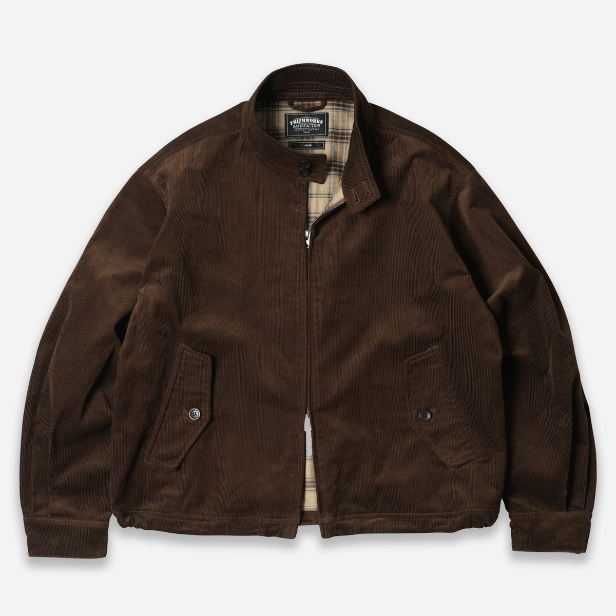 Frizmworks CORDUROY BUDDY HARRINGTON JACKET - BROWN - The Great Divide