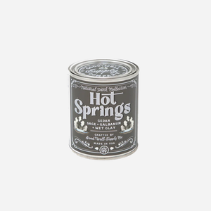 Good and Well Supply Co - 8 OZ NATIONAL PARK CANDLE - HOT SPRINGS -  - Main Front View