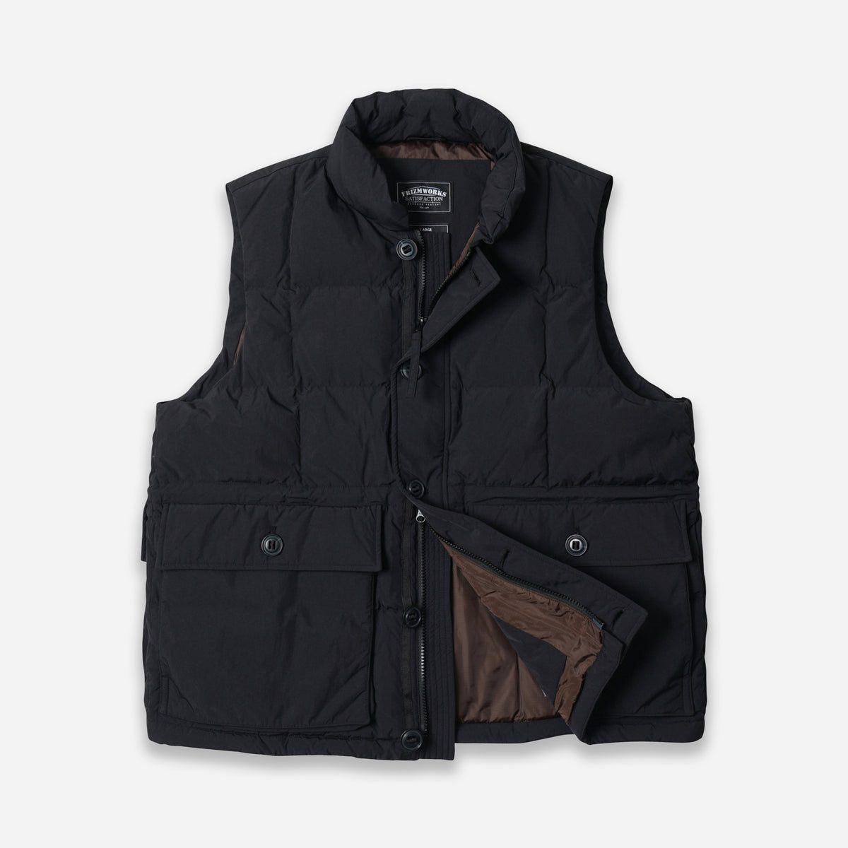 Frizmworks KARAKORAM DOWN VEST - BLACK - The Great Divide