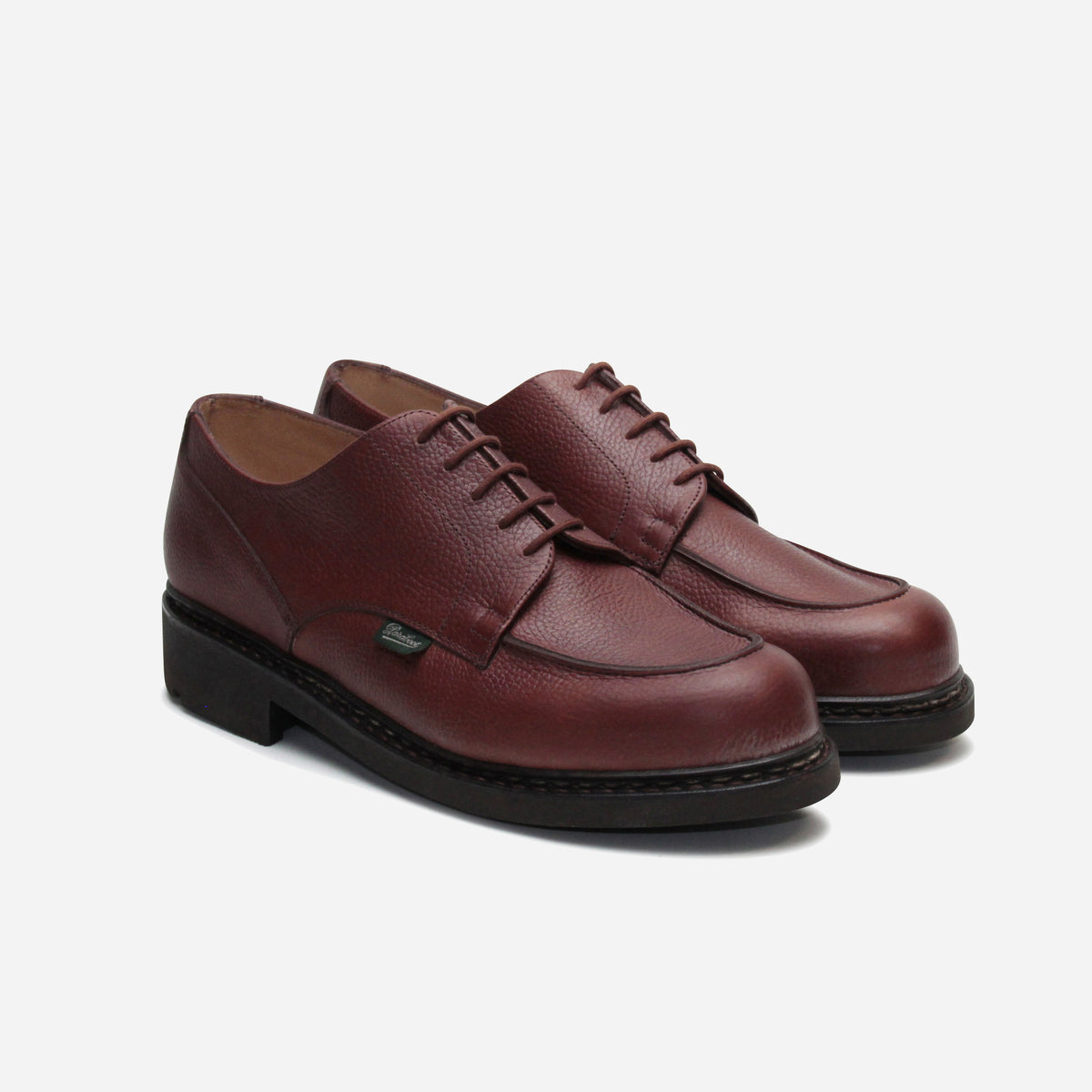 Paraboot CHAMBORD PEBBLED LEATHER - GRAINE MARRON - The Great Divide