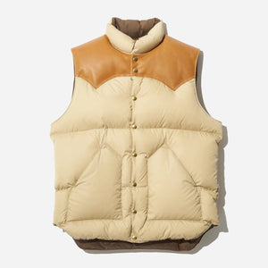 Rocky Mountain Featherbed - Down Vest - Tan -  - Main Front View