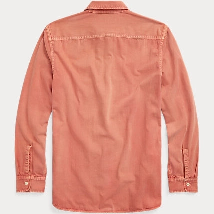 ROUTE TWILL SHIRT - SERVICE RED