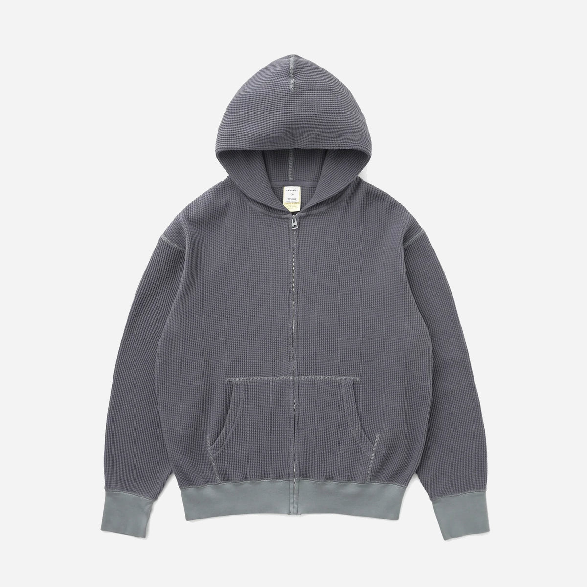 Khakis 2020 WAFFLE FULL ZIP HOODIE - FADED BLACK - The Great Divide