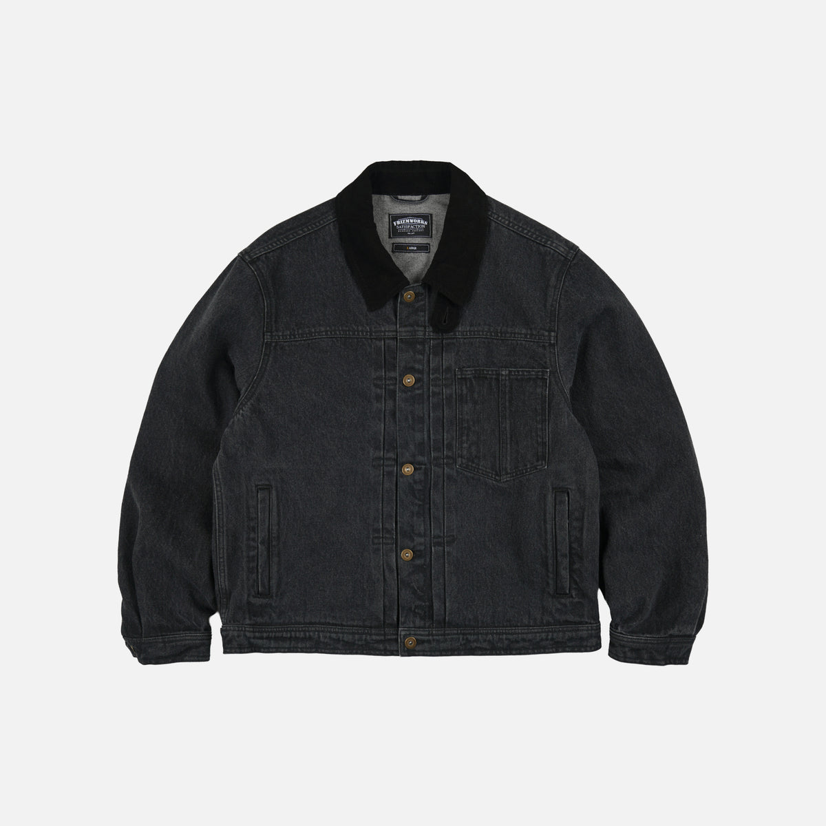 Frizmworks WASHED DENIM TRUCKER JACKET - BLACK - The Great Divide