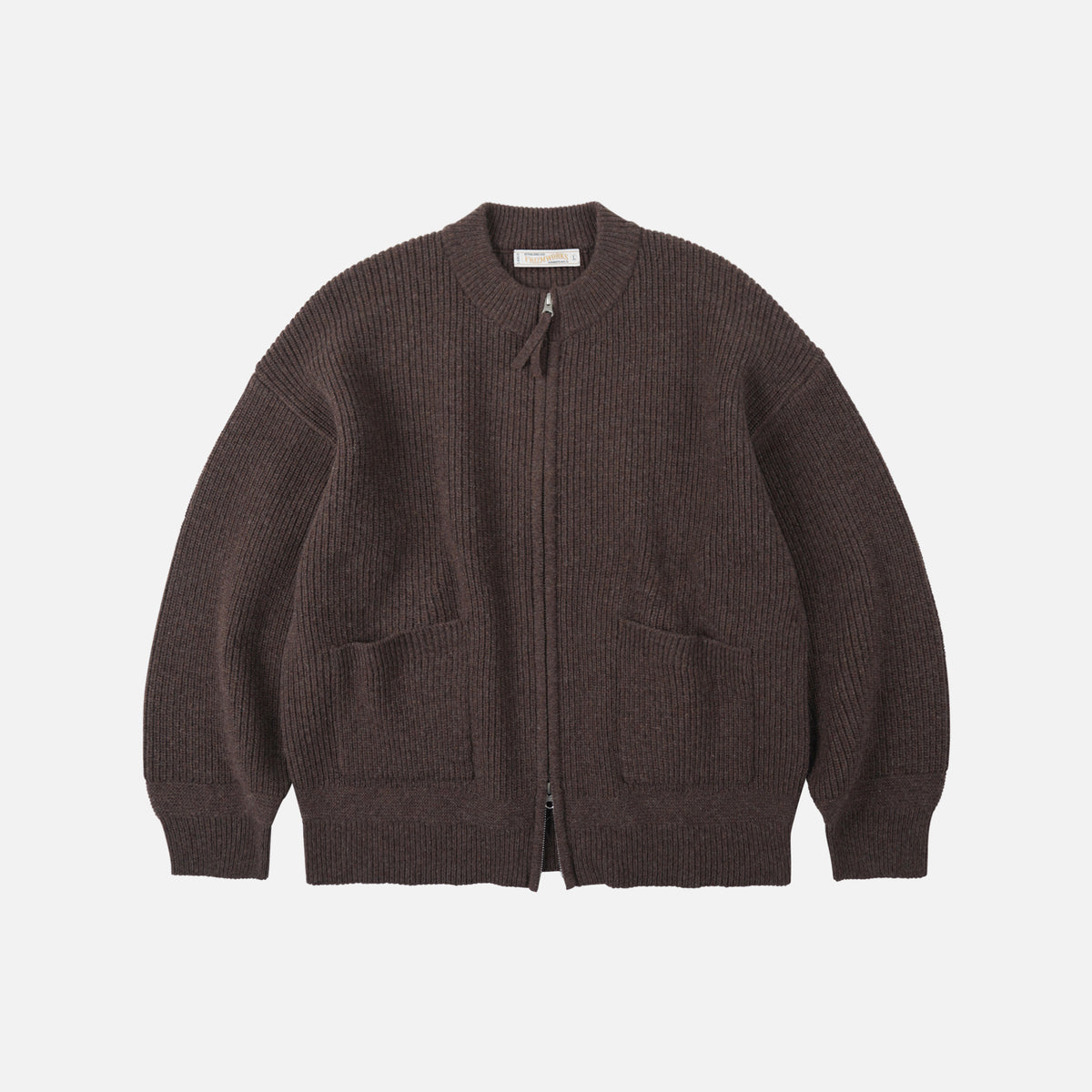 Frizmworks WOOL DECK ZIP UP CARDIGAN - CHOCO BROWN - The Great Divide