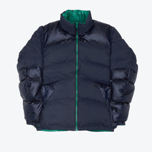 Woolrich Outdoor - Reversible Muffle Down Jacket - Navy / Green -  - Main Front View