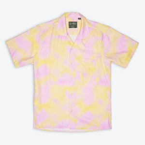 Gitman Vintage - Cotton Candy Camp Shirt - Yellow -  - Main Front View