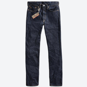Double RL By Ralph Lauren - STRAIGHT FIT SELVEDGE JEAN - ONCE WASHED - RRL STRAIGHT FIT ONCE- WASHED SELVEDGE JEAN - Main Front View