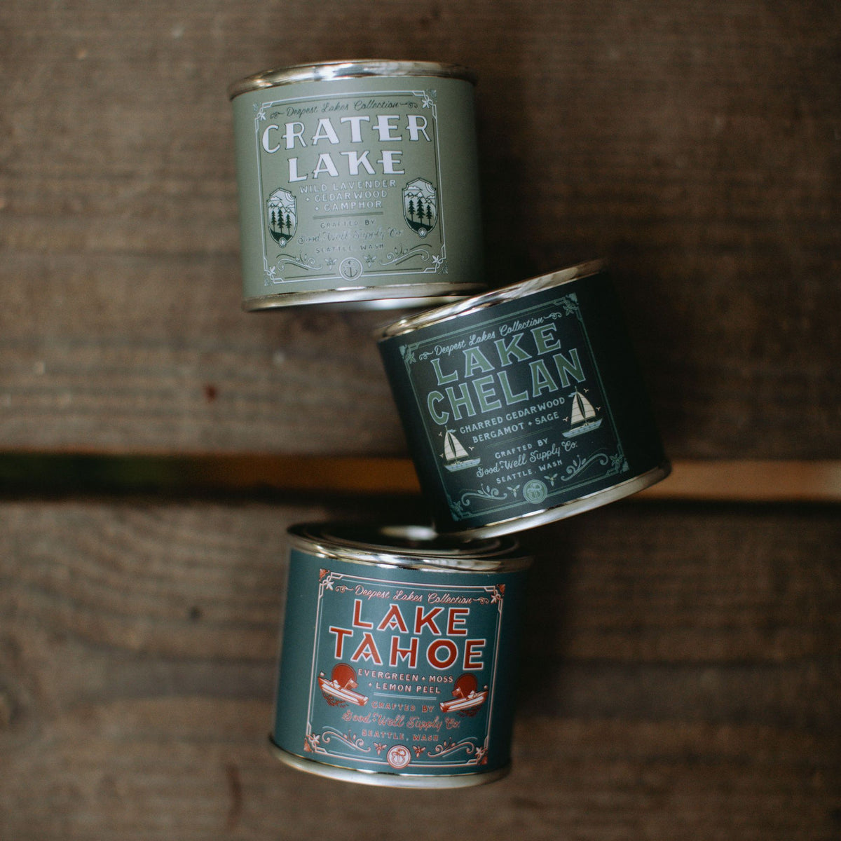 Good and Well Supply Co National Park Region Candle Gift Sets Deepest
