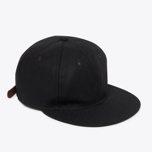 Ebbets Field Flannels - UNLETTERED BALL CAP - BLACK -  - Main Front View