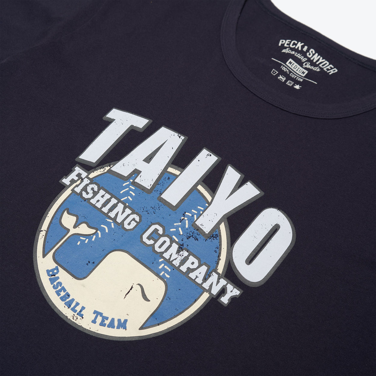 Peck & Snyder Taiyo Fishing Company Tee - Navy - The Great Divide