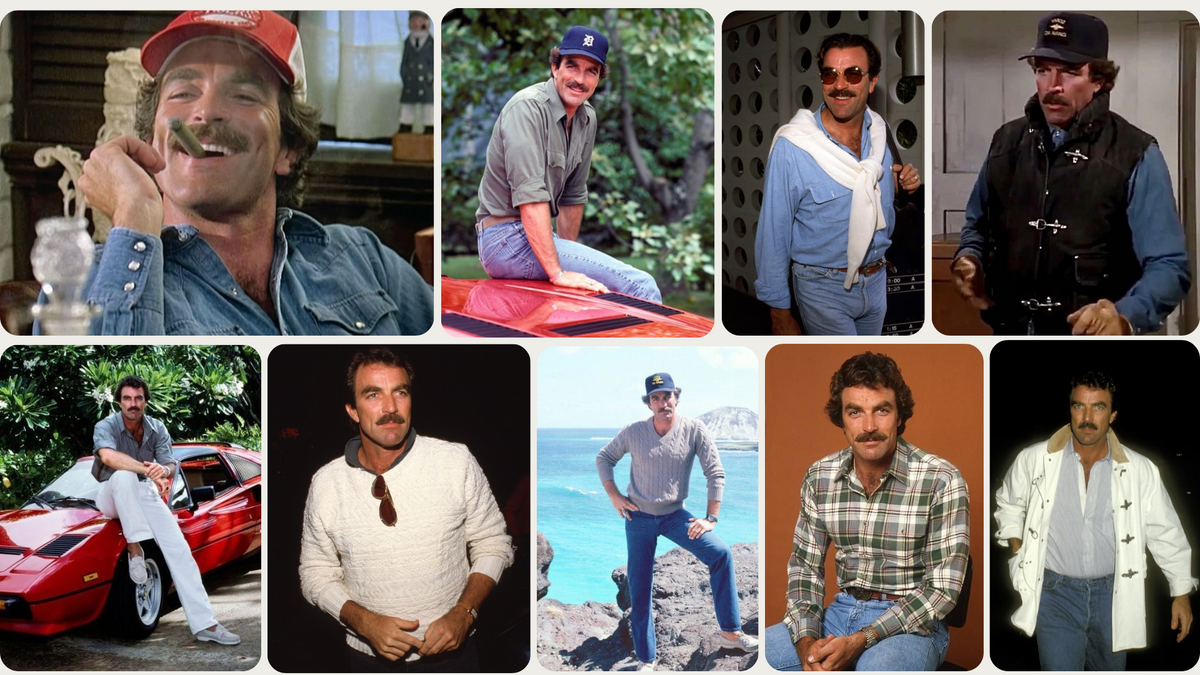 A Lesson In Un-done Dressing From Tom Selleck