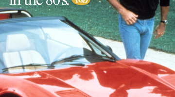 How to dress like you own a Ferrari in the 80's.