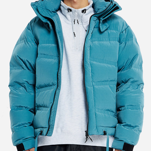 OBLIQUE QUILTED PUFFA DOWN - TEAL BLUE