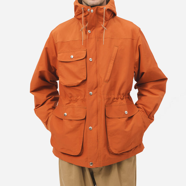 Battenwear Travel Shell Parka V.3 - Orange and Light Beige