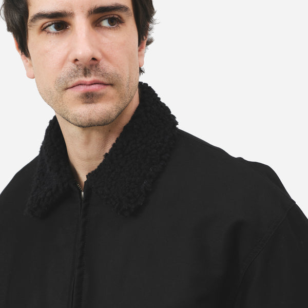 Battenwear Shearling Flyer Jacket - Black