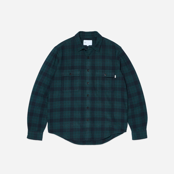 Adsum Classic Plaid Work Shirt - Green/Black Check