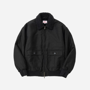 Battenwear - Battenwear Shearling Flyer Jacket - Black -  - Main Front View