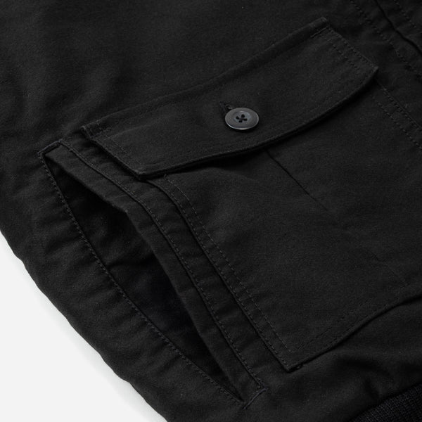Battenwear Shearling Flyer Jacket - Black