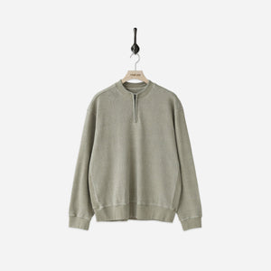 Rough Side - Rough Side Nest Zip Sweat - Dusty Olive -  - Main Front View