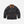Load image into Gallery viewer, A black waxed cotton utility jacket with a brown corduroy collar and brown welt pockets, displayed flat against a light gray background.
