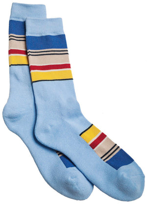 Pendleton - YOSEMITE NATIONAL PARK SOCKS - LIGHT BLUE -  - Main Front View