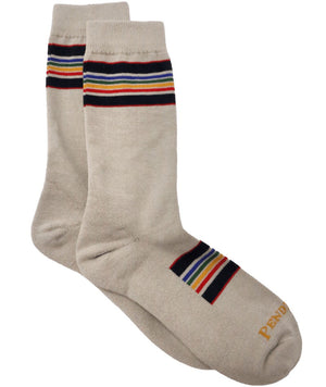 Pendleton - YELLOWSTONE NATIONAL PARK SOCKS - LIGHT TAUPE -  - Main Front View