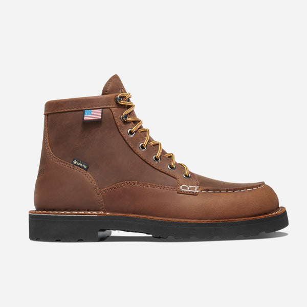 BULL RUN MOC TOE GORE-TEX BOOT - TOBACCO/BLACK