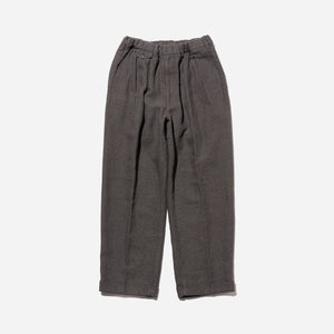 Beams+ - 2 PLEAT RELAXED LINEN TROUSER - GREY -  - Main Front View