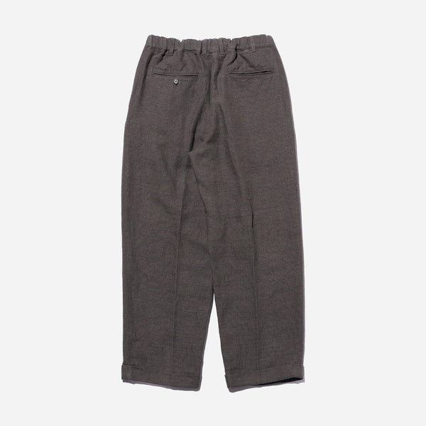 2 PLEAT RELAXED LINEN TROUSER - GREY