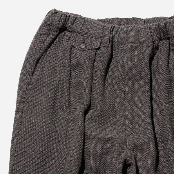 2 PLEAT RELAXED LINEN TROUSER - GREY