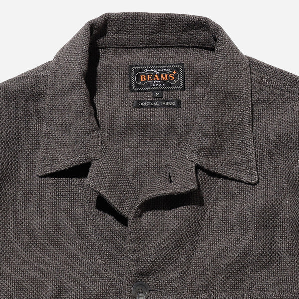 MIL CHORE LINEN JACKET - GREY