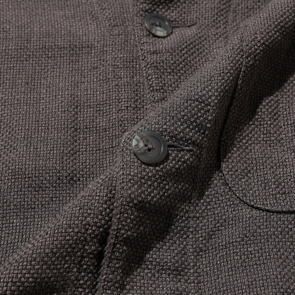 MIL CHORE LINEN JACKET - GREY